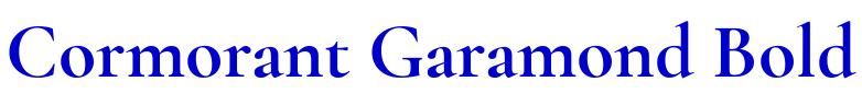 Cormorant Garamond Bold font